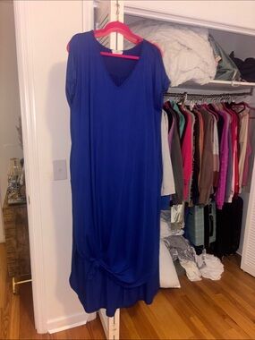 Royal blue maxi dress